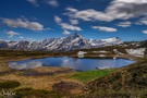 Mit Blick auf Berg Piz Beverin