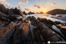 Sonnenuntergang bei Hartland Quay in Südengland