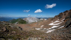 Blick über alle Alpen