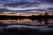 Blaue Stunde an der Ruhr