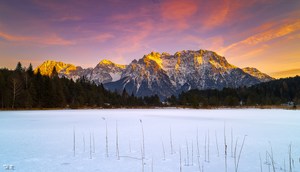 Leuchtende Berge ...