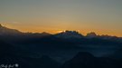 Sonnenaufgang über den Bündner Bergen