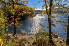 Herbst an der Talsperre Klingenberg