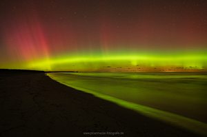 Polarlicht über der Ostsee