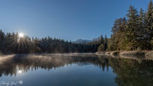 Die stille des Bergsee