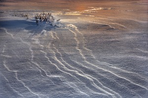 Eis, Schnee und Sonnenuntergang ...,