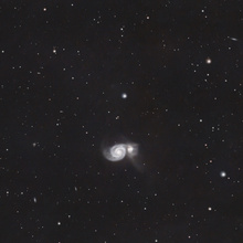 Whirpoolgalaxie mit Begleitgalxie