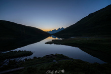 Kurz vor Sonnenaufgang