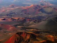 Lanzarote, Luftaufnahme Naturschutzgebiet "Timanfaya"