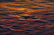Goldwasser nach Sonnenuntergang