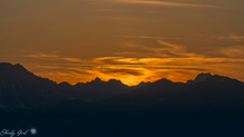 Morgenmagie in den Bergen.
