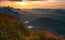 Berge im Gegenlicht