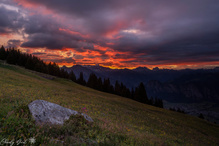 Als ich auf den Sonnenaufgang wartete