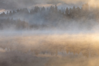 Herbstmorgen  am See