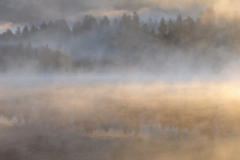 Herbstmorgen  am See