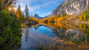 Lärchenzeit in den Dolomiten