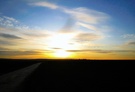 Sonnenuntergang im Weinberg