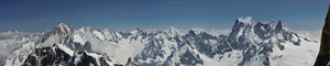 Panorama Montblanc Massiv