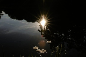 Sonnenuntergang im Wasser