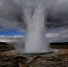 Strokkur zum Quadrat - der Erste