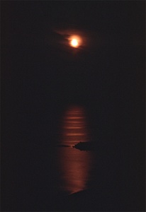 Mond auf Helgoland