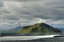 Die Ebene hinter dem Seljalandsfoss