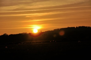 Sonnenuntergang in Niedersachsen