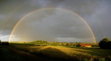 Abendlicher Regenbogen