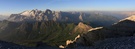 Sonnenaufgang über den Dolomiten