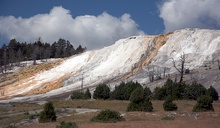 Ablauf der Mammoth Hot Springs