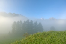 Frühherbstmorgen in den Bergen