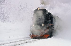 Brockenbahn im Schnee