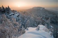 Winterwelt am Papststein