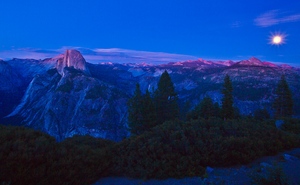 Moon over Yosemite